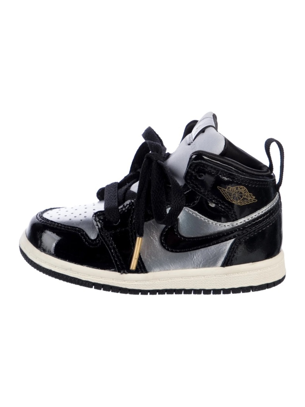 Jordan Kids Leather High Top Sneakers - Size 2C